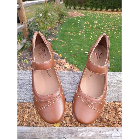 Clarks Shoes Clarks Mary Jane Appley Leather Shoe 75 Nwot